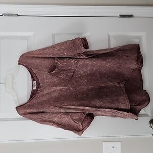 Zenana short sleeve pocket shirt